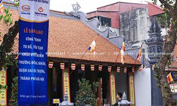 Lễ bàn giao Công trình tu bổ, tôn tạo Chùa Viên Minh 1 le ban giao