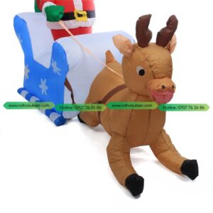 Bồ Đồ Chơi Thổi Bằng Hơi Hình Ông Già Noel Cưỡi Xe Tuần Lộc 2.2M 6 bo do choi thoi bang hoi hinh ong gia noel cuoi xe tuan loc 2 2m KHHS