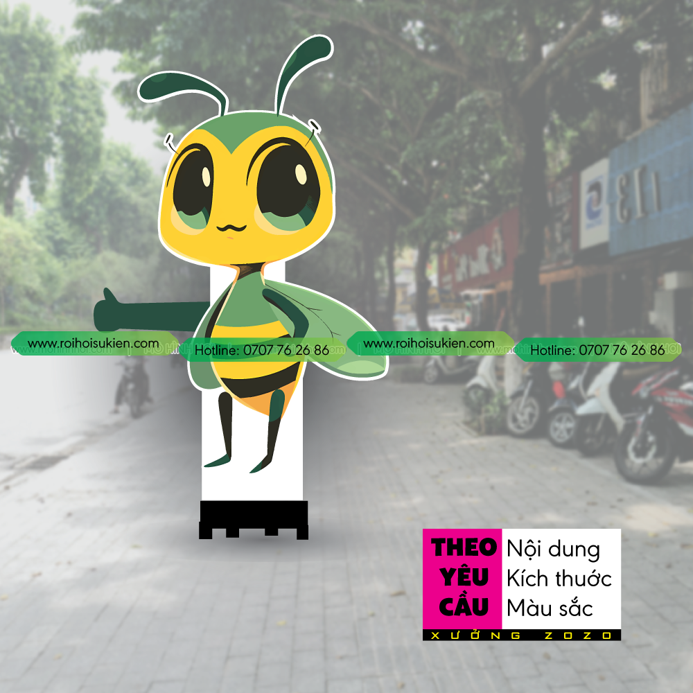 Rối hơi chú ong xanh 1 roi hoi chu ong