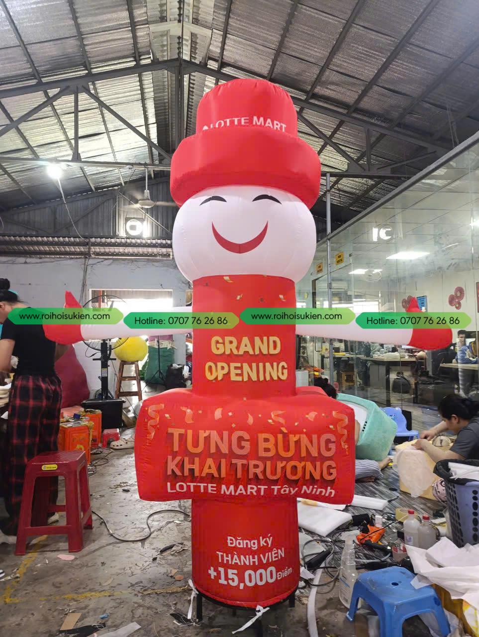 Rối hơi Lotte Mart Tây Ninh Grand Opening 1 Rối hơi Lotte Mart Tây Ninh Grand Opening